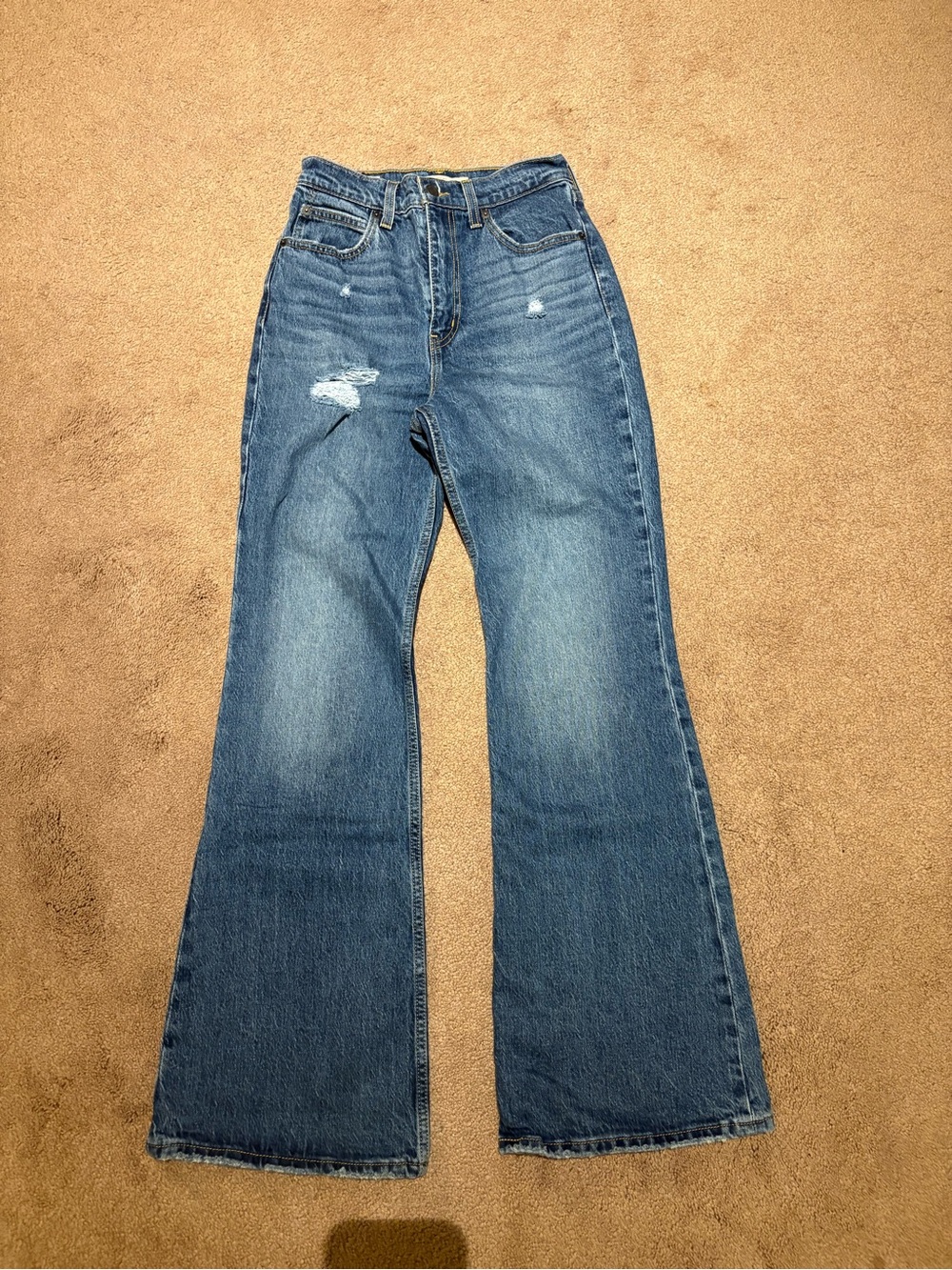Levi’s 70s high flare blue jeans size 25